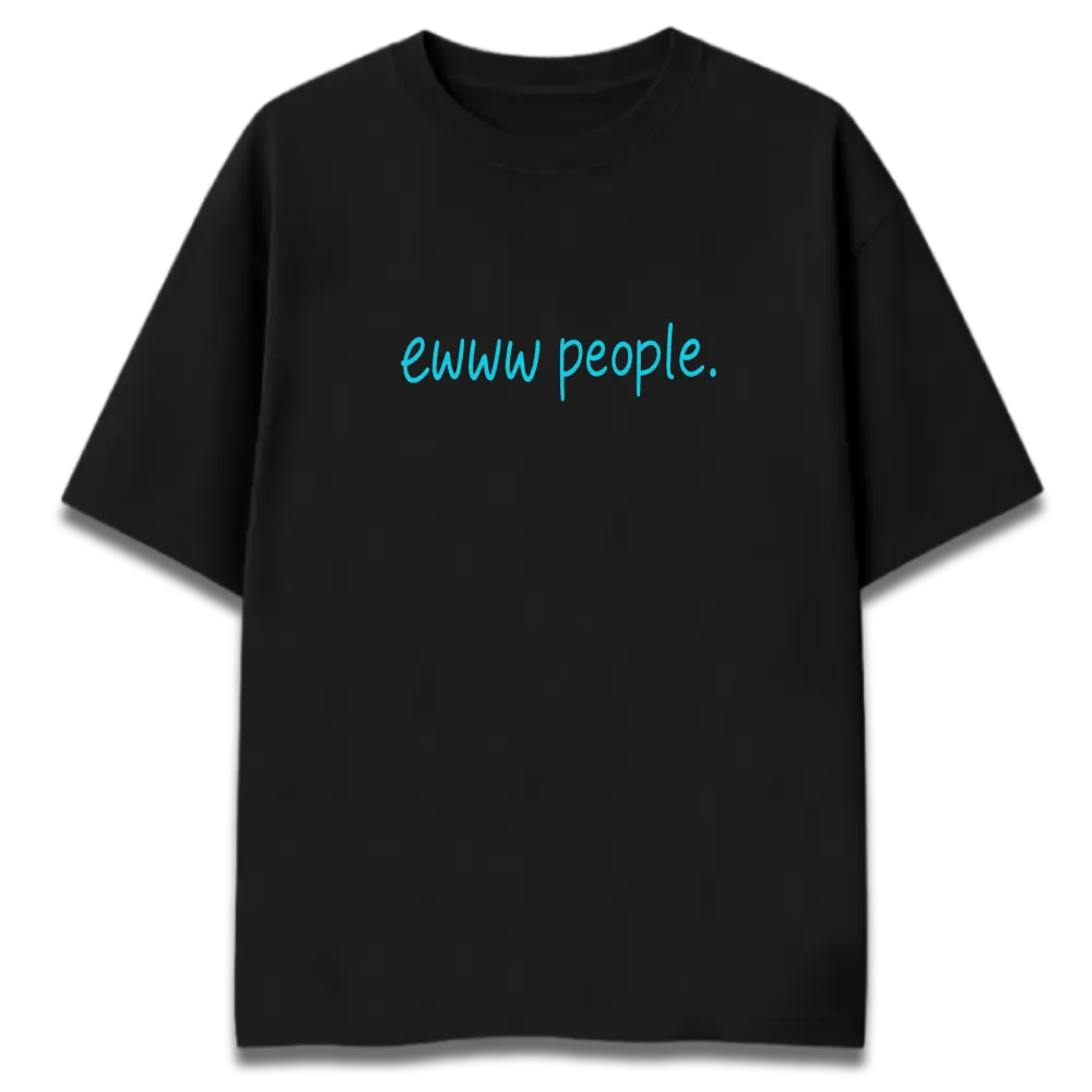 Oversized Graphic T-Shirt | Eww People Design | Premium 260 GSM Cotton Streetwear India