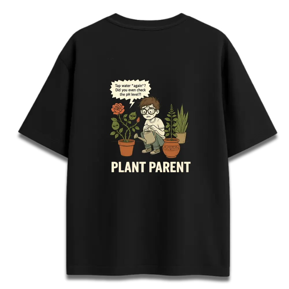 Oversized Graphic T-Shirt | House Plants Design | Premium 260 GSM Cotton Streetwear India