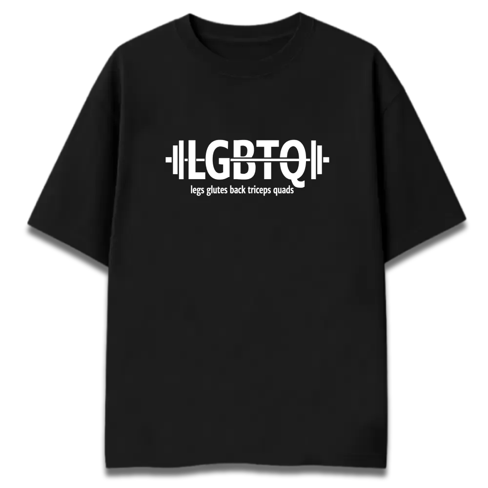 Oversized Graphic T-Shirt | LGBTQ Workout Design | Premium 260 GSM Cotton Streetwear India