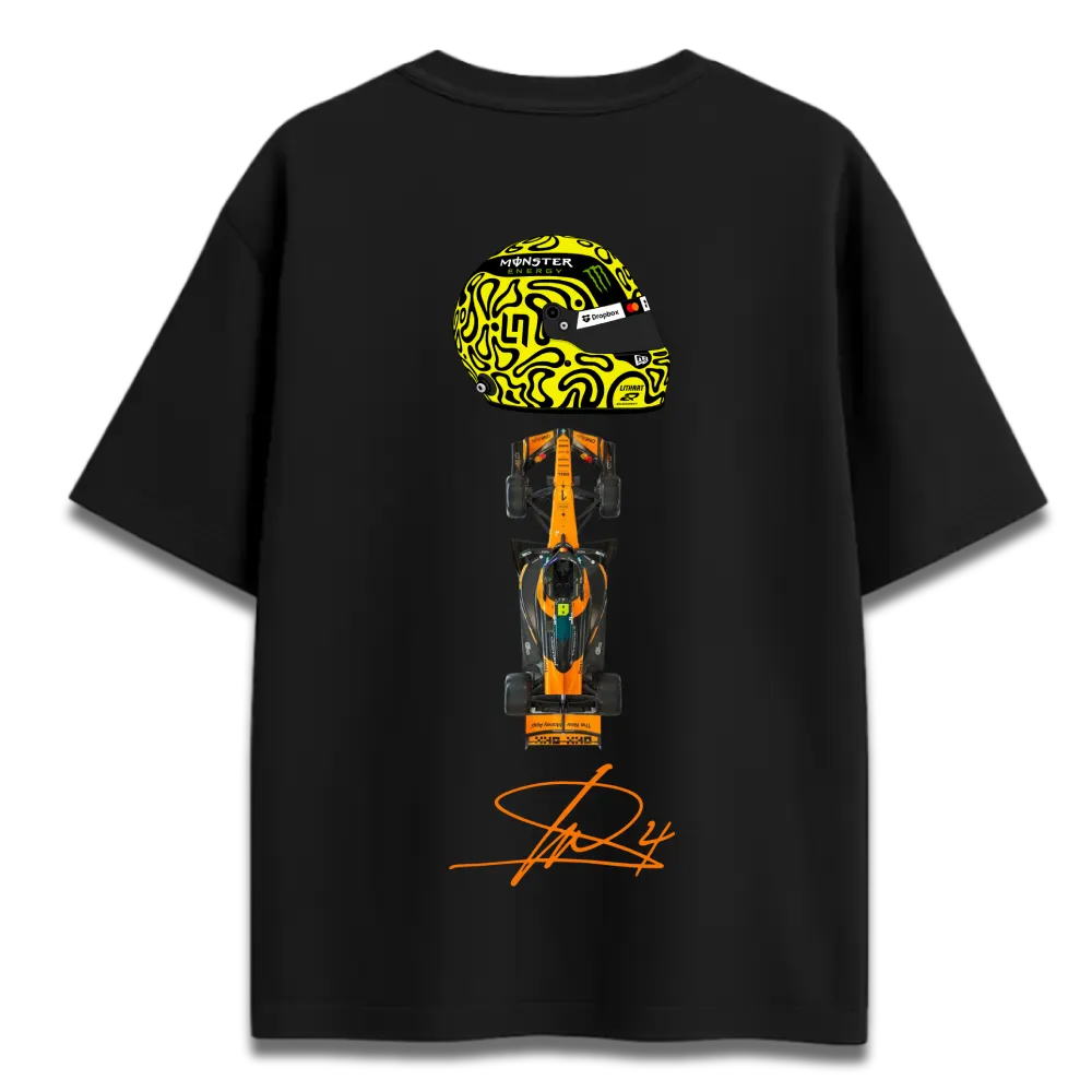 Oversized 260 GSM Lando Norris 4 Premium F1 Streetwear T-Shirt