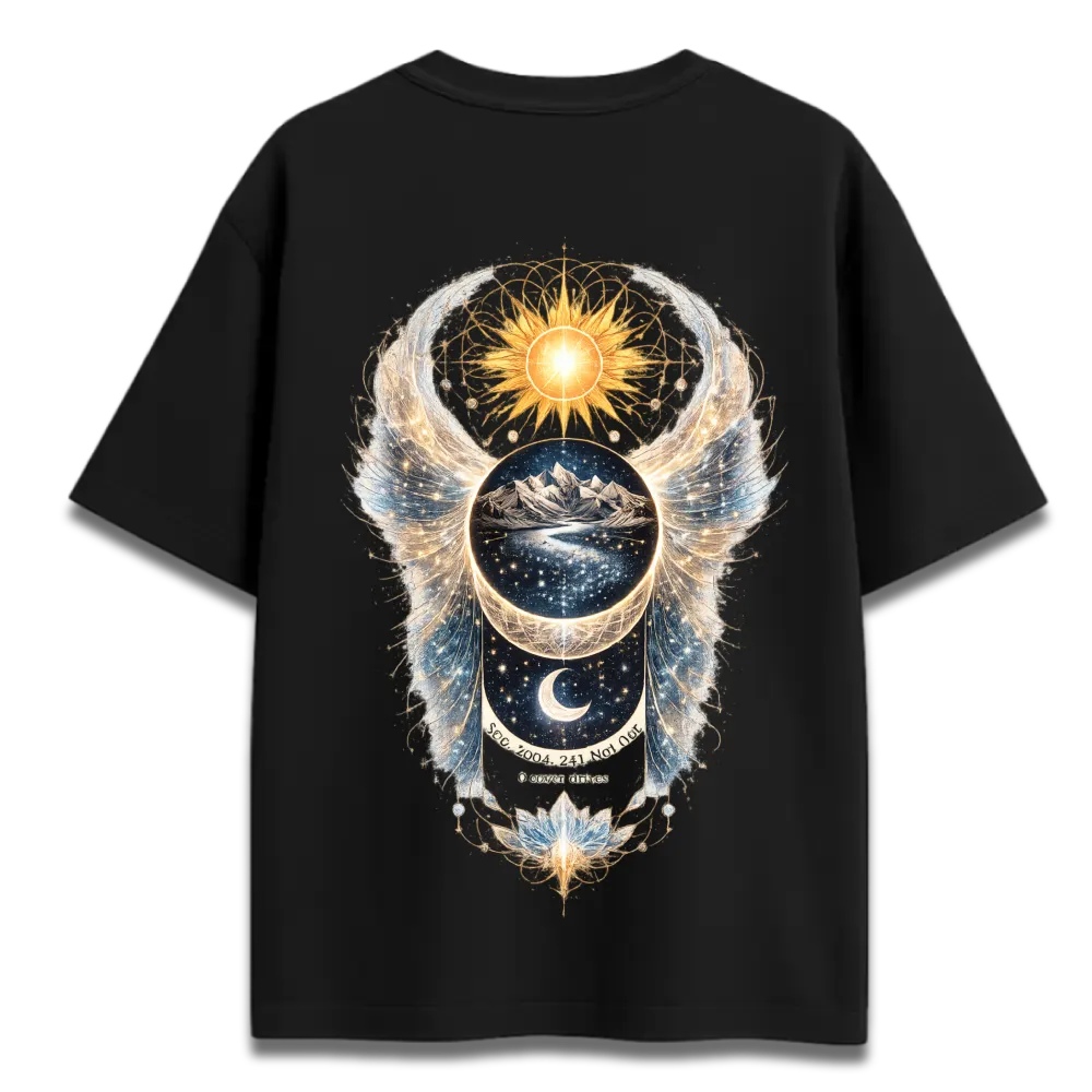 Oversized Graphic T-Shirt | Mystical Balance Design | Premium 260 GSM Cotton Streetwear India