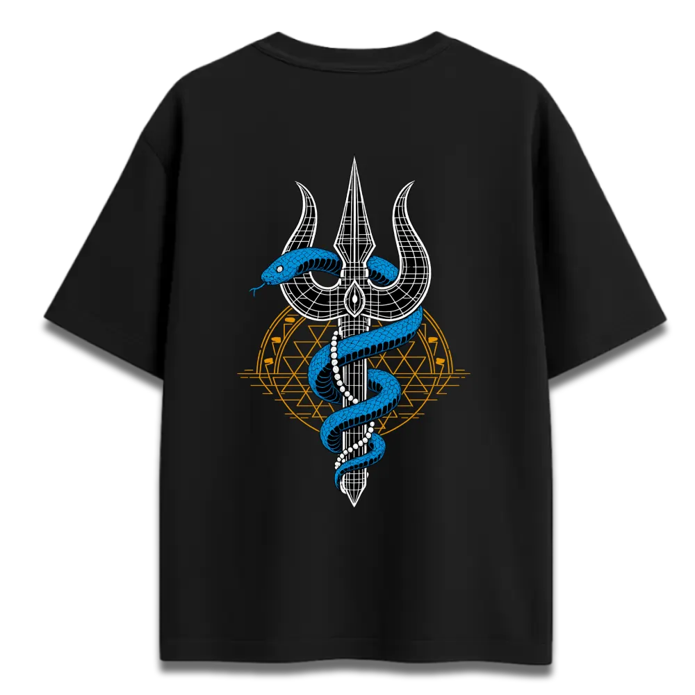 Oversized Graphic T-Shirt | Weapon of Destruction Shiva Design | Premium 260 GSM Cotton Streetwear India