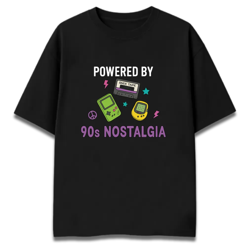 Oversized Graphic T-Shirt | 90s Nostalgia Design | Premium 260 GSM Cotton Streetwear India