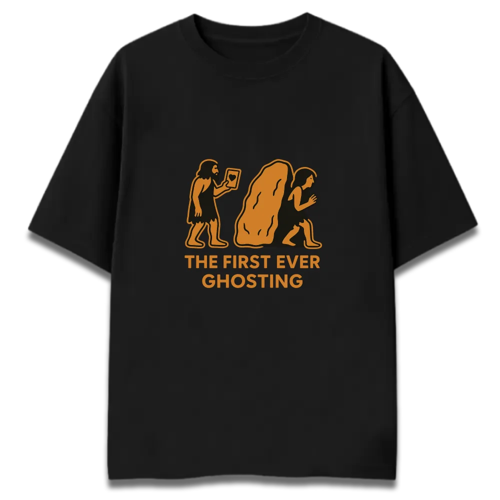 Oversized Graphic T-Shirt | Ghosting Design | Premium 260 GSM Cotton Streetwear India