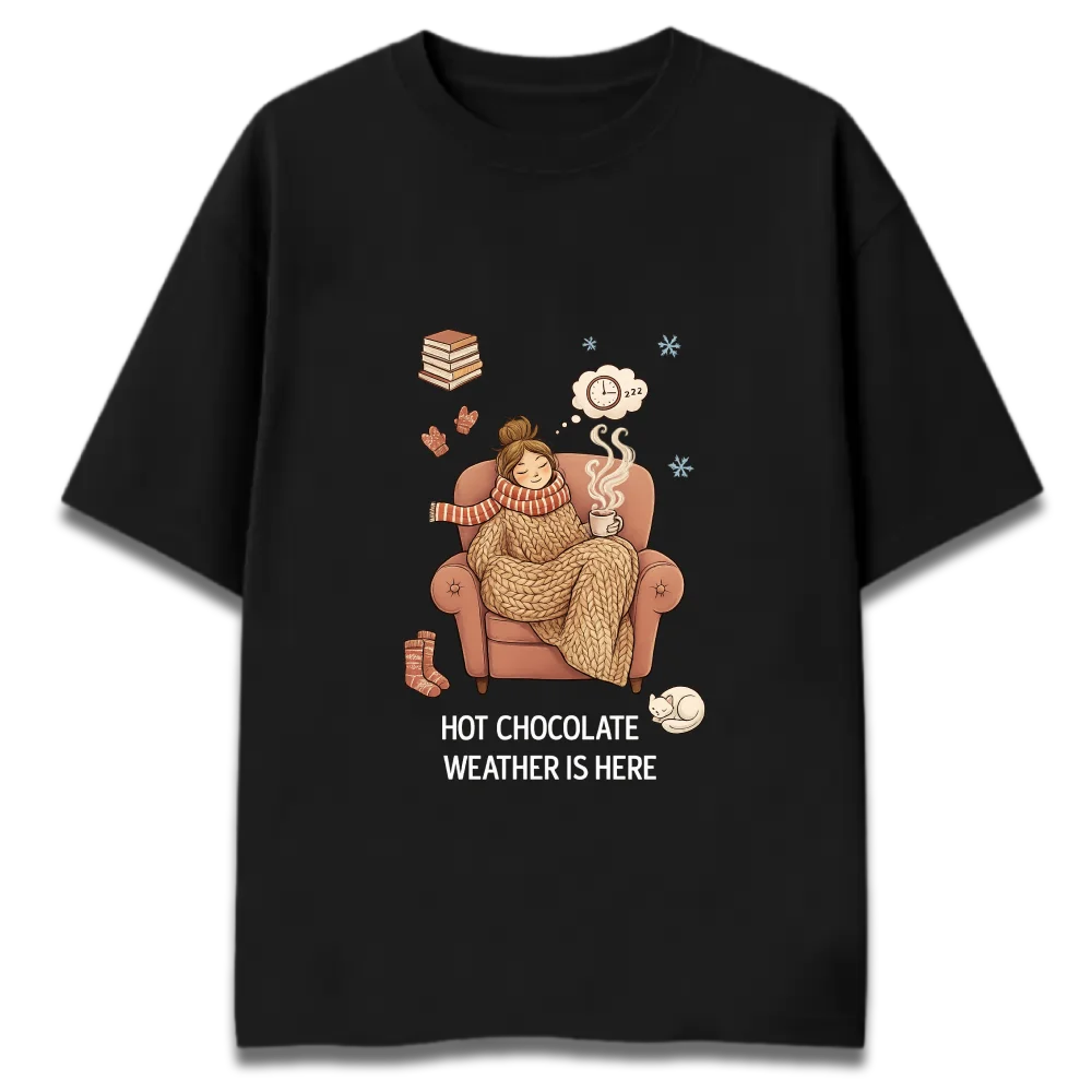 Oversized Graphic T-Shirt | Hot Chocolate Comfort Design | Premium 260 GSM Cotton Streetwear India