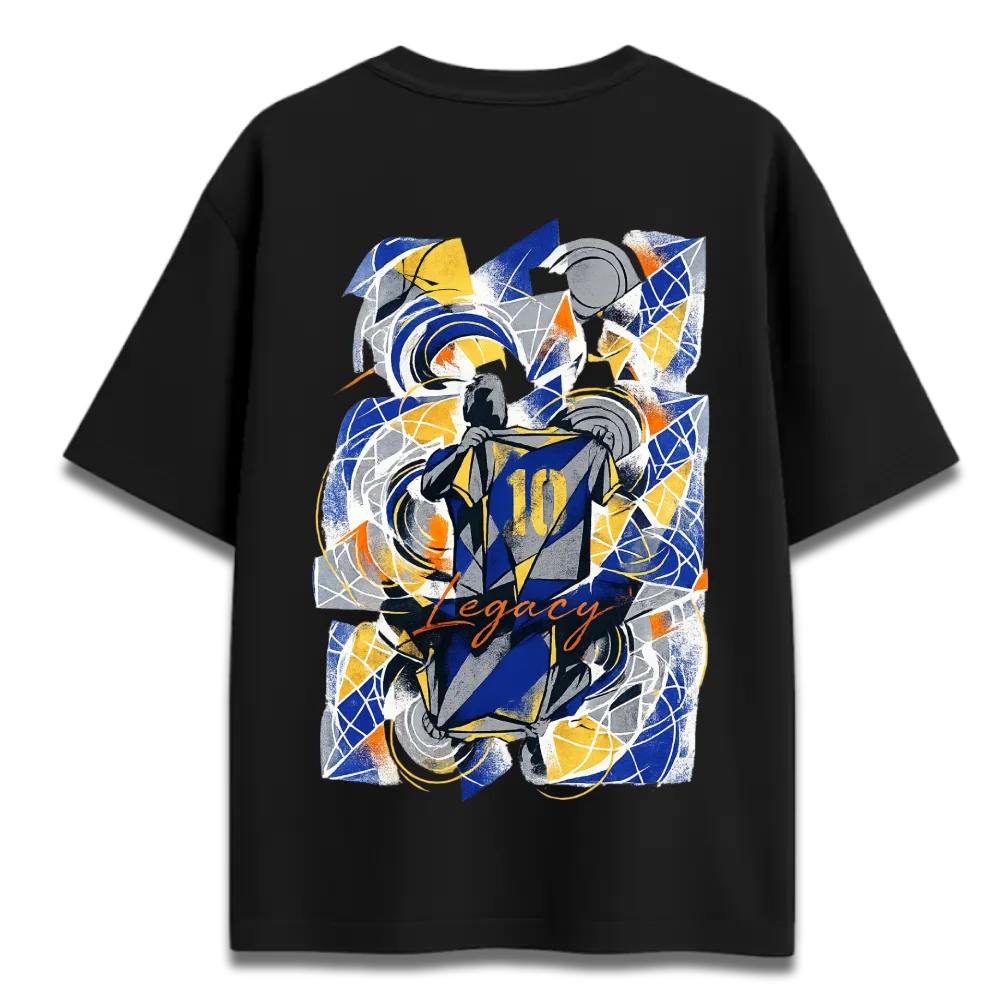 Oversized Graphic T-Shirt | Messi Football Celebration Legacy Design | Premium 260 GSM Cotton Streetwear India