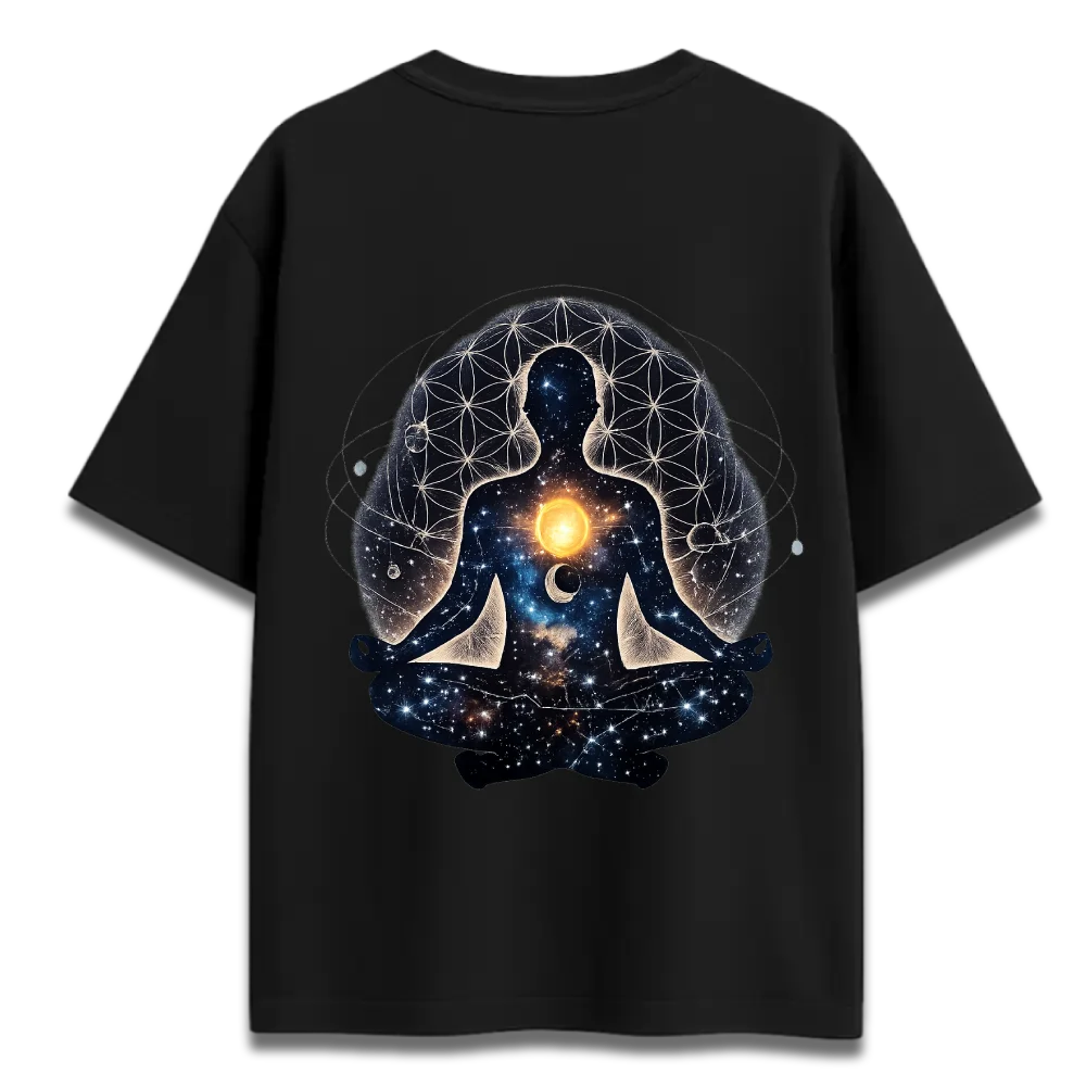 Oversized Graphic T-Shirt | Cosmos Inside Design | Premium 260 GSM Cotton Streetwear India