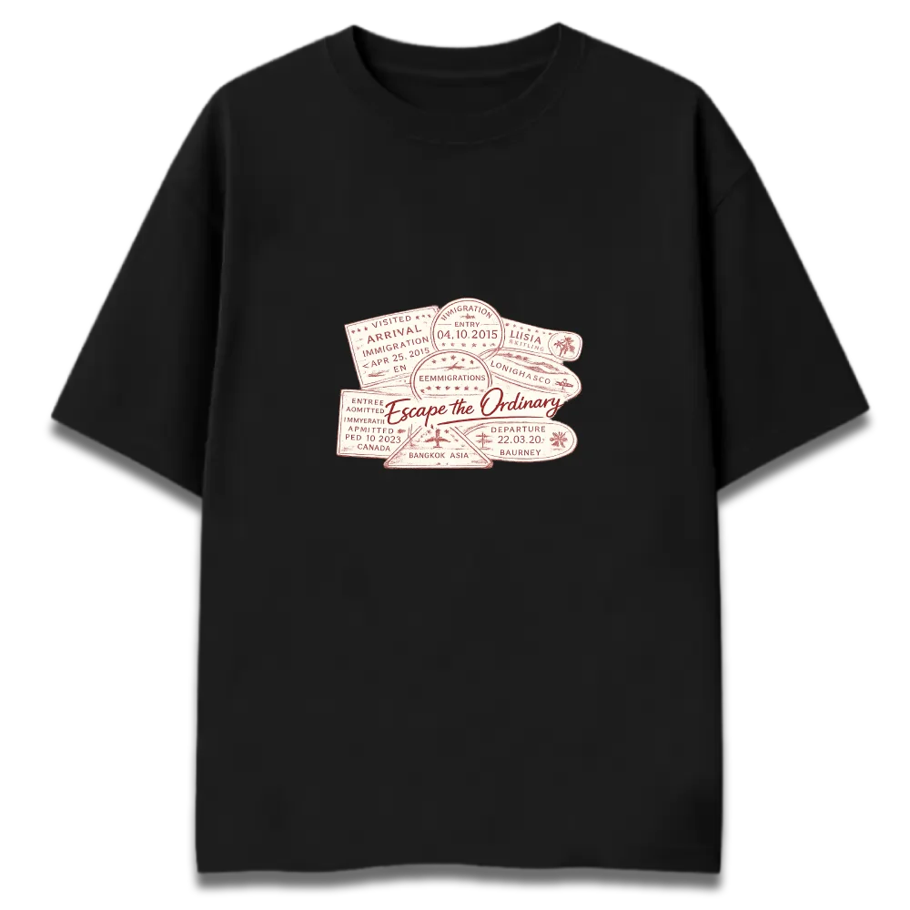 Oversized Graphic T-Shirt | Escape The Ordinary Design | Premium 260 GSM Cotton Streetwear India