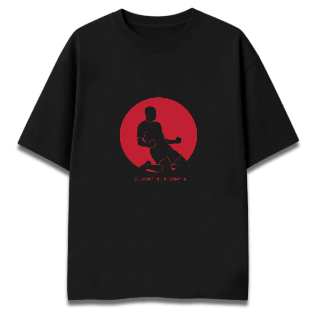 Oversized Graphic T-Shirt | Henry Slide Arsenal Design | Premium 260 GSM Cotton Streetwear India