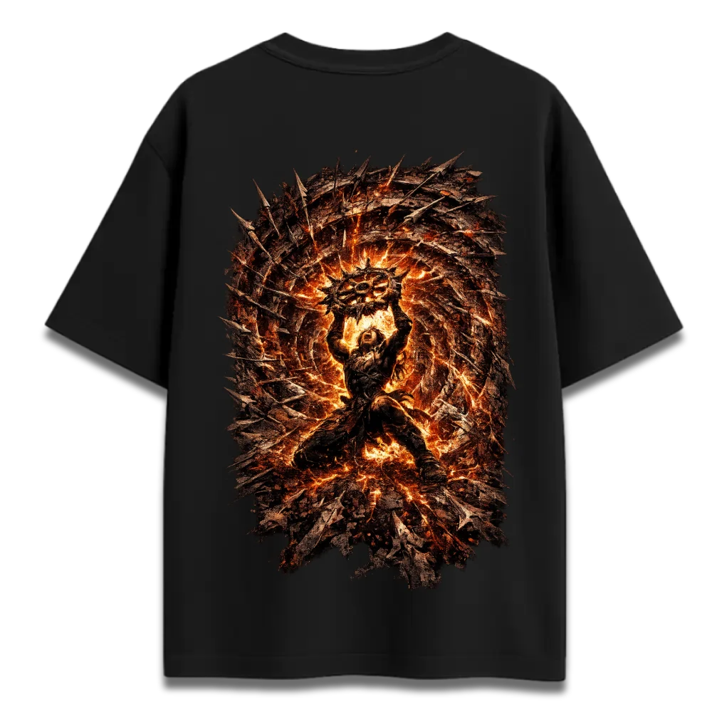 Oversized Graphic T-Shirt | Mahabharat Abhimanyu Design | Premium 260 GSM Cotton Streetwear India