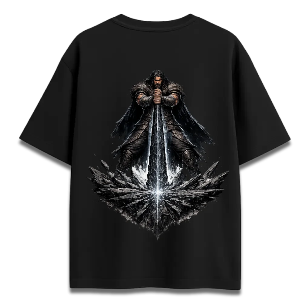Oversized Graphic T-Shirt | Mahabharat Yudhishtir Design | Premium 260 GSM Cotton Streetwear India
