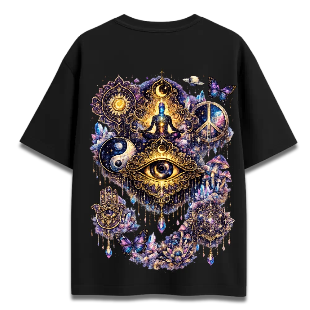 Oversized Graphic T-Shirt | The Soul Realm Design | Premium 260 GSM Cotton Streetwear India
