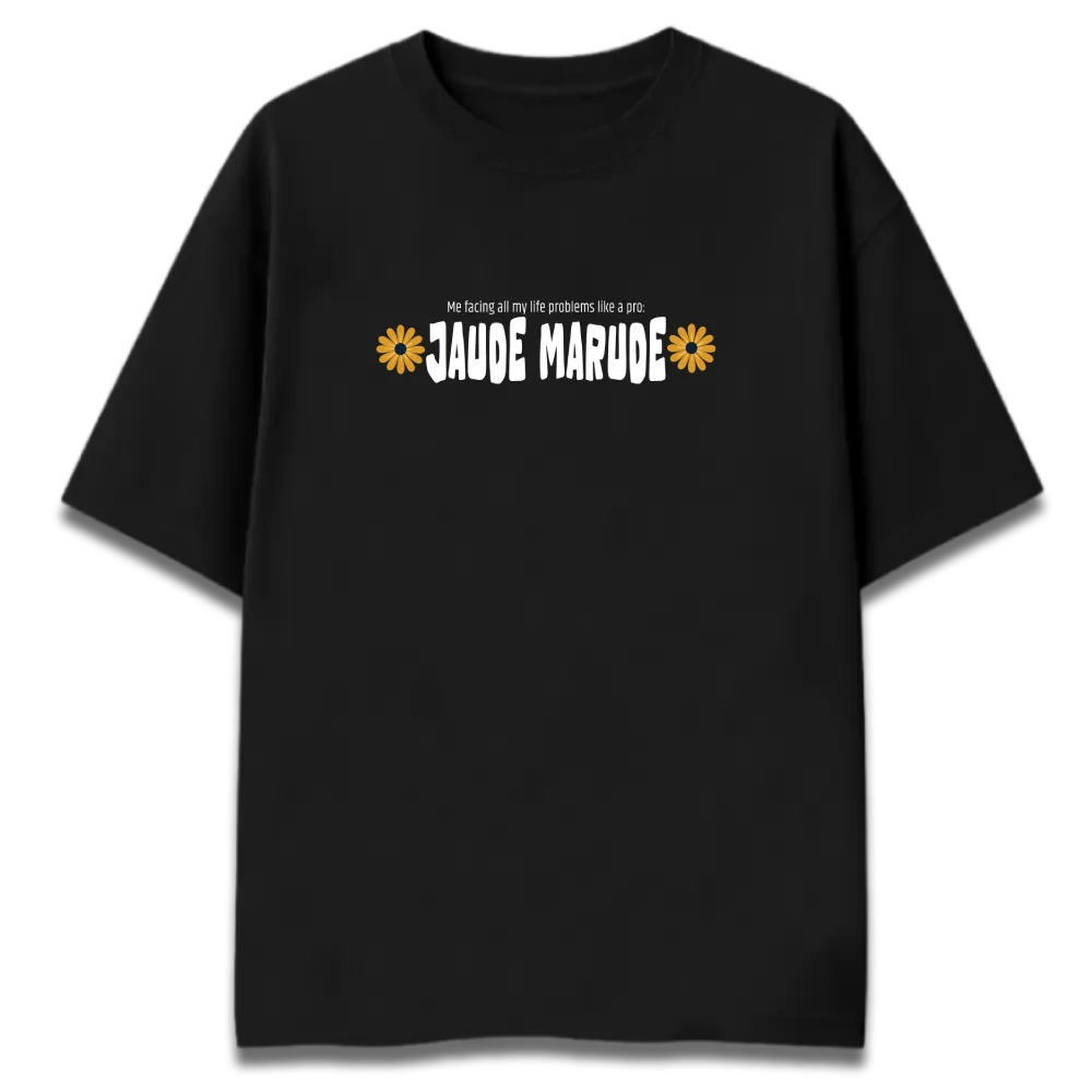 Oversized Graphic T-Shirt | Jaude Marude by Shruti Salve | Premium 260 GSM Cotton Streetwear India