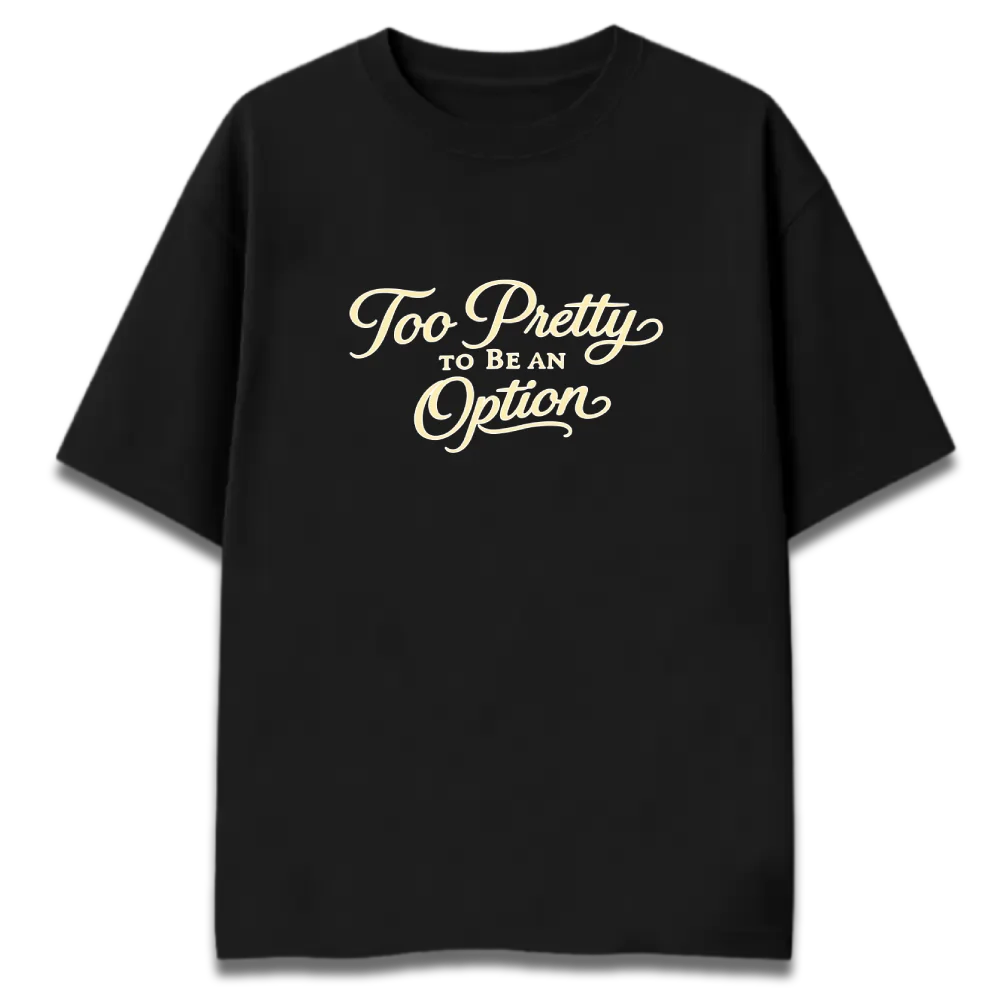 Oversized Graphic T-Shirt | Too Pretty by Shruti Salve | Premium 260 GSM Cotton Streetwear India