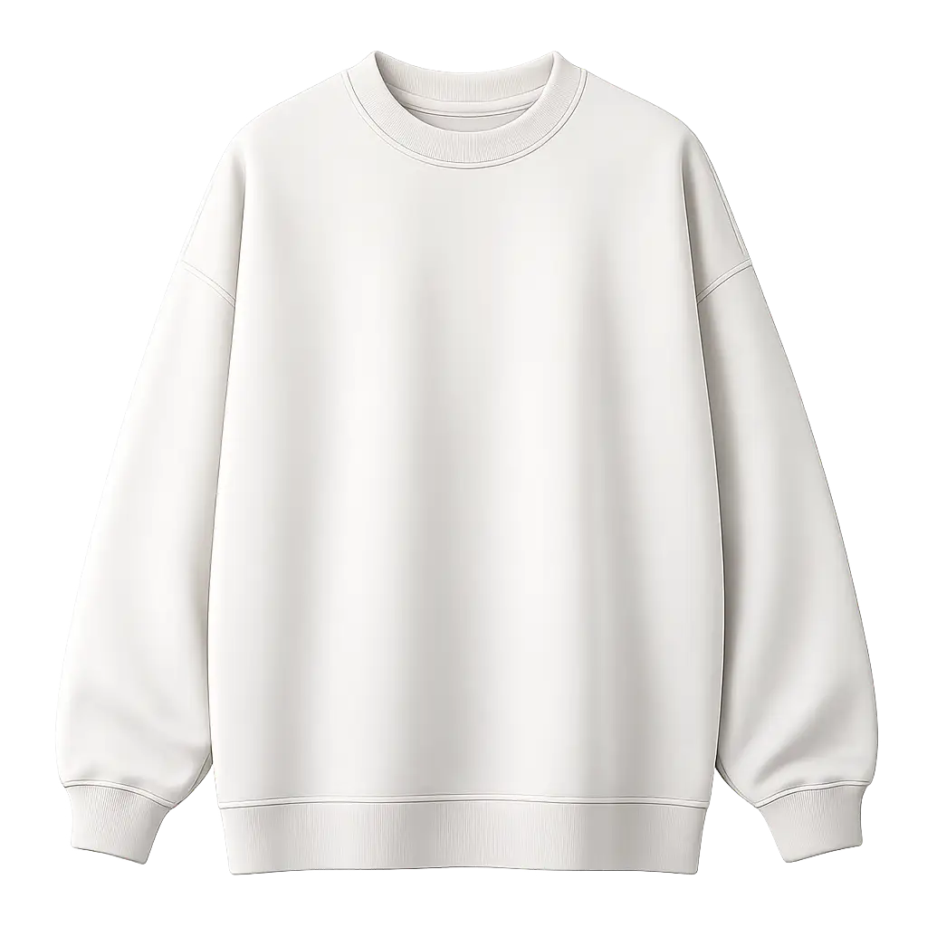 MONÉ Essentials Sweatshirt | Off White | 240 GSM French Terry Cotton