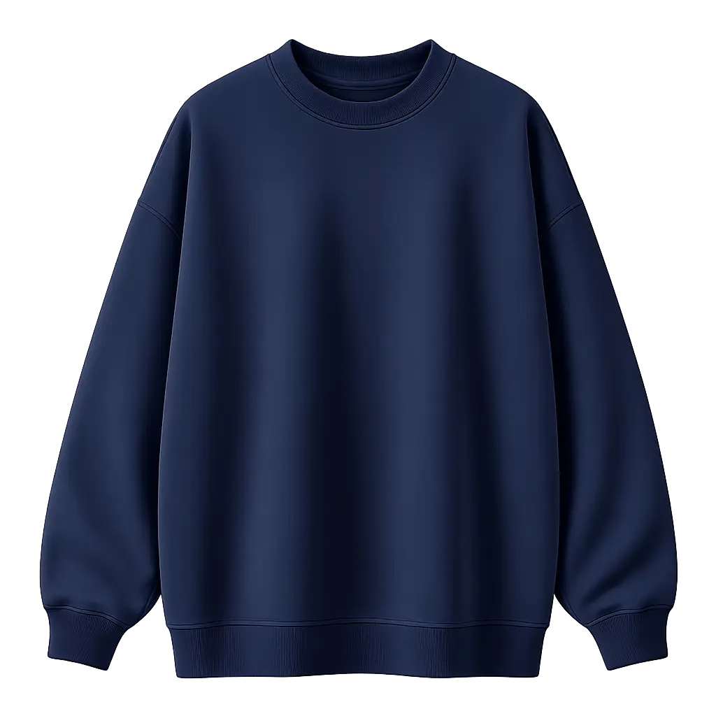 MONÉ Essentials Sweatshirt | Navy | 240 GSM French Terry Cotton