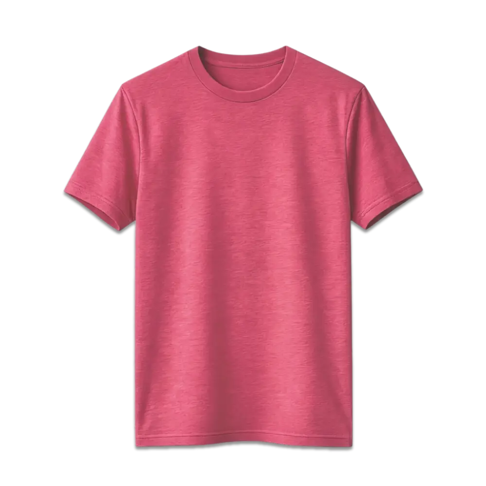 Cotton T-Shirt | Melange Red | 180 GSM Premium Regular Fit Tee India